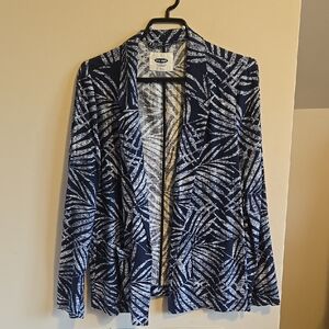 Old Navy Open Front Linen Blend Blazer